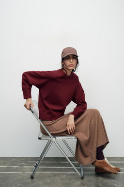 BASIC PLAIN KNIT SWEATSHIRT - Zara фото 21