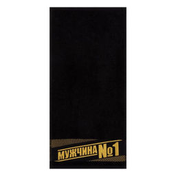 Полотенце махровое Этель «Мужчина №1» 30х60 см, 100% хлопок, 360 г/м²