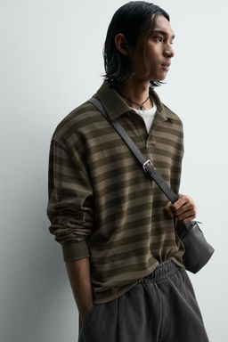 STRIPED PIQU_ RUGBY POLO SHIRT - Zara фото 16