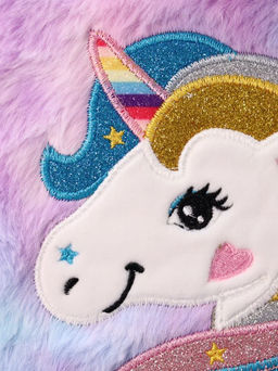 Блокнот плюшевый "Unicorn head", colorful, 21х14,5 см, плотность 80 гр.