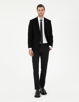 Siyah Slim Fit Kanvas Pantolon - Pierre cardin фото 3