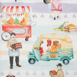 Полотенце Этель Food market 40х73 см, 100% хлопок, саржа 190 г/м2  фото 4