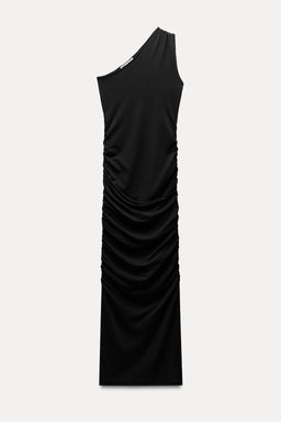 DRAPED MIDI DRESS - Zara фото 8