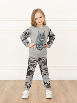 Костюм для малышей серый мейнкун - Утенок фото 2