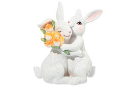 Фигурка декоративная 11*5,5*11,5 см Кролики с тюльпанами - Elan gallery фото 19