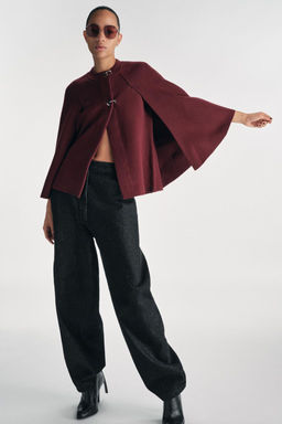KNITTED CAPE COAT - Zara фото 4