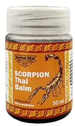 Herbal Star Бальзам Scorpion thai balm (скорпиона), пластик (баночка-50мл).12