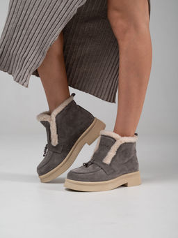 Ботинки EDART 307.florida be. серый замок замша/шерсть - Ed'art фото 15