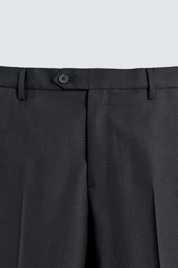 100% WOOL SUIT TROUSERS - Zara фото 9