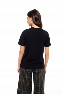 Хлопковая футболка Dolores с принтом Newspapper (Цвет: Черный Love to Love) - Morozov Amavie фото 9