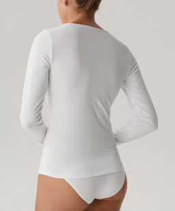 ATLANTIC BLV-200 Лонгслив Basic белый  фото 3