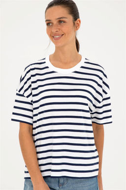 U. S. Polo Assn / Женская белая футболка с круглым вырезом - U.s. polo assn фото 3