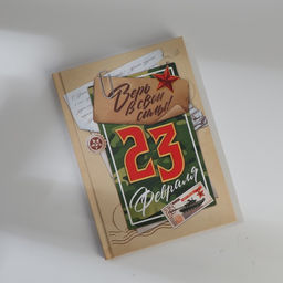 Подарочный набор 23 февраля, ежедневник в твердой обложке А5, 80 л, термостакан 350 мл - Artfox фото 5