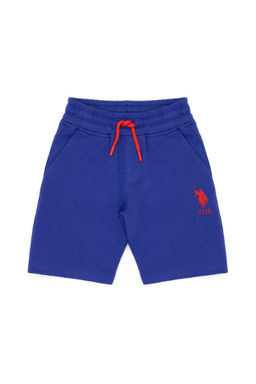 Синие вязаные шорты для мальчика - U.s. polo assn фото 4