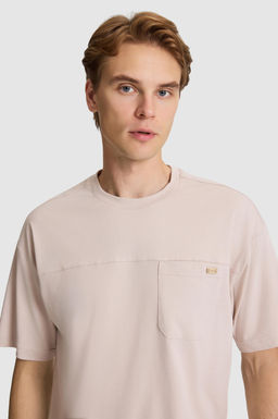 Erkek Ta_ Comfort Fit Bisiklet Yaka Ti__rt