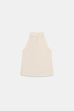 HALTER TOP WITH BEAD DETAIL - Zara фото 6