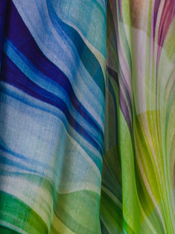 Большой мягкий очень нежный двусторонний палантин в стиле арт-деко - Tantino фото 6