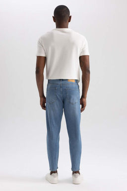 Узкие джинсовые брюки комфортного кроя с нормальной талией и узкими штанинами - Defacto фото 7