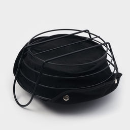 Хлебница Доляна «Лофт», 26×24×11.5 см, чёрная