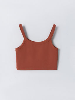 Топ женский оранжевый в рубчик - Mark formelle фото 6