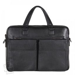 Портфель мужской кожаный 8212-8QH black Heanbag - S-style фото 3
