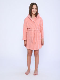 Халат подростковый из махры Нежность светло - розовый - Амадэль фото 8