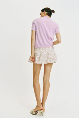 FALDA PANTAL?N VOLANTES LUNARES / Crudo medio - Zara фото 6