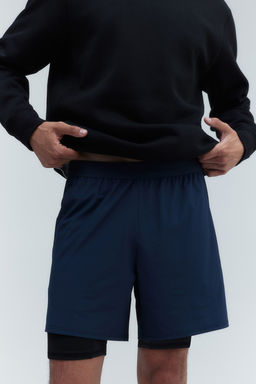 Pantalon corto a media pierna 2 en 1 en DryMove - H&m фото 2