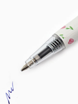 Цена за 10 шт. Ручка мини автоматическая С 8 марта, синяя паста