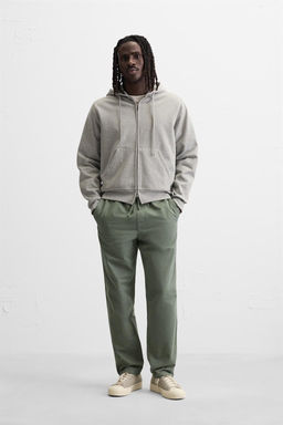 WASHED JOGGER WAIST TROUSERS - Zara фото 27