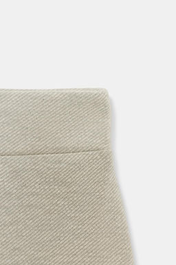 WIDE-LEG TWILL TROUSERS