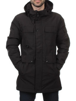 2185 BLACK Куртка мужская зимняя облегченная (130 гр. холлофайбер)