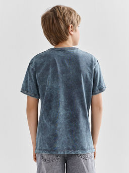 Футболка для мальчиков серая с принтом - Mark formelle фото 3