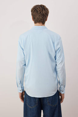 Siyah Regular Erkek Gomlek TMNAW26GO00015 - Trendyolmilla фото 13