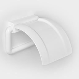 Цена за 2 шт. Держатель для туалетной бумаги IDEA, пластик, 6×17×4.5 см, белый