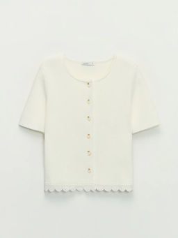 Укороченный кардиган из хлопка / Zarina  фото 8