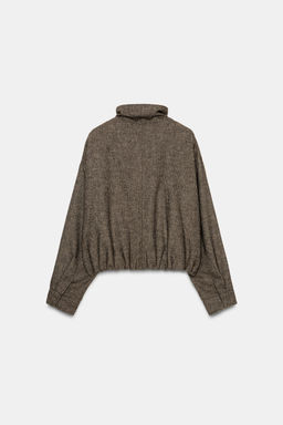 HERRINGBONE WOOL BLEND JACKET - Zara фото 7