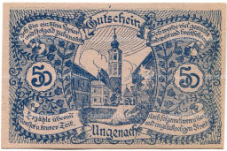 Банкнота 50 геллеров 1920 года Австрия  Унгенах (нотгельд)