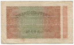 Банкнота 20000 марок 1923 года Германия