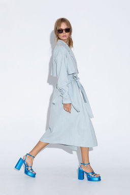 Плащ Pirs 4591 голубой  фото 4