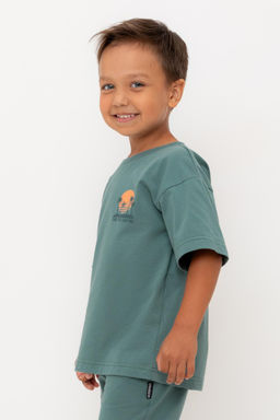 КР 302732/темный малахит к556 фуфайка (футболка) для мал - Crockid фото 3