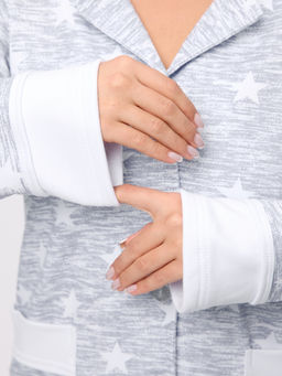 Пижама женская из футера Салли звезды