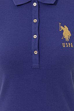 Женское синее вязаное платье - U.s. polo assn фото 5