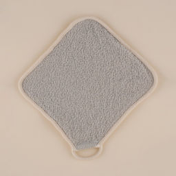 Мочалка массажная SL Home «Ортика», бамбуковое волокно, 21×20.5 см, бежевая