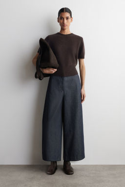 PANTAL?N VAQUERO CROPPED BARREL LEG SIN TRATAR - H&m фото 2