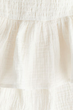 Vestido escalonado con cuerpo nido de abeja - H&m фото 9