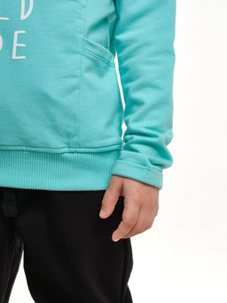 Костюм для девочки с брюками 2227 бирюзовый - Mini maxi фото 4