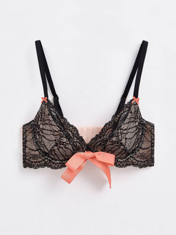 CONTE Бюстгальтер с глубоко открытой линией декольте Taboо TB5105 камея с черным