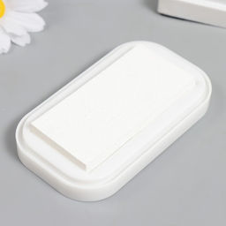 Штемпельная подушка для текстиля, дерева, бумаги «Белая керамика», 5.3×9.5 см