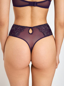 31204122054 Трусы стринги с высокой талией жен. Ginly фиолетовый - Infinity Lingerie фото 2